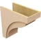 Ekena Millwork 10"W x 20"D x 20"H Classic Helena Rough Cedar Woodgrain TimberThane Corbel, Primed Tan CORUR10X20X20HELRCPR - alternate 2